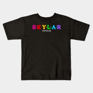 Skylar - Scholar. Kids T-Shirt
